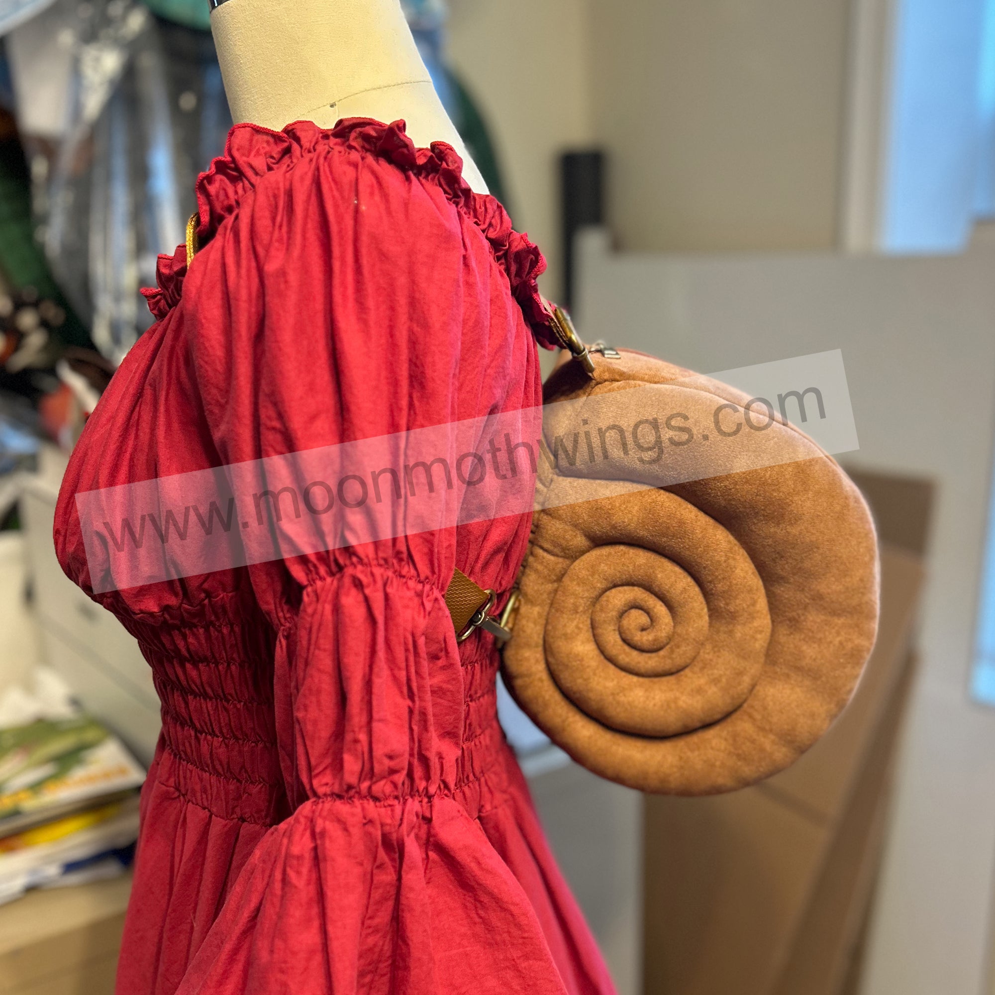 Ren Faire Bag, Goblincore Snail Shell Backpack in Brown, Ren Faire ...