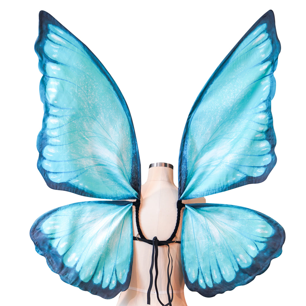 Glaceon-Inspired Fairy Wings for Fairy Costume Ice Blue Moon Moth Wings Glaceon-Inspired Fairy Wings for Fairy Costume Ice Blue Moon Moth Wings