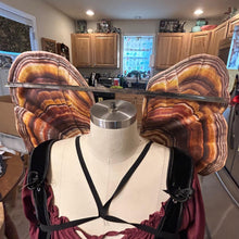 Small Mushroom Fairy Costume Wings for Halloween, Turkey Tail Mushroom Wings