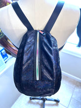 Petite Escargot Snail Shell Backpack in Holographic Black