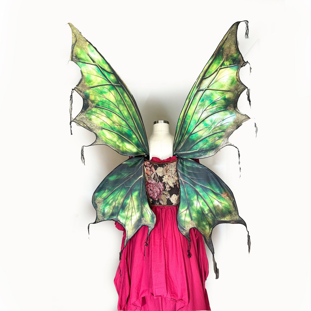 Large Leaf-Inspired Fairy Wings, Adult Fairy Wings, Corset Friendly Fa ...