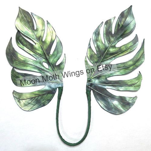 Medium Monstera Leaf Fairy Wings, Adult Fairy Wings, Corset Friendly Fairy Wings