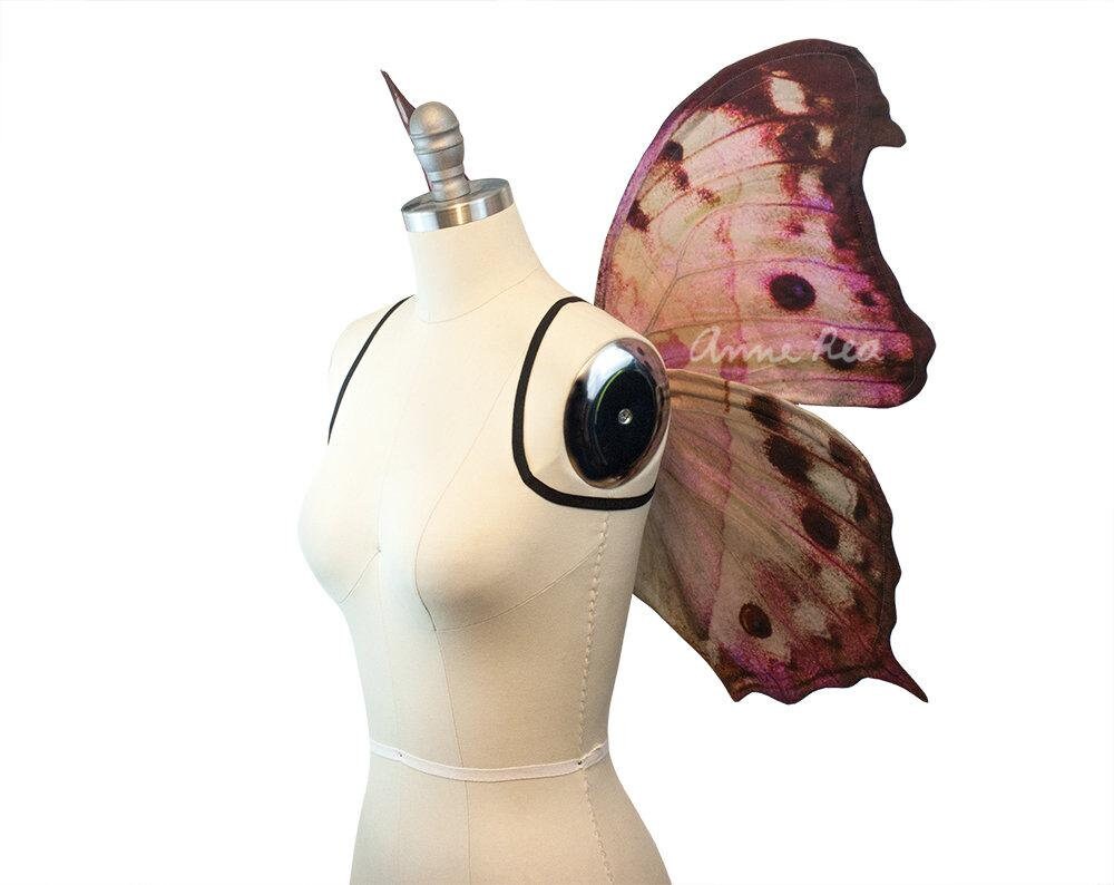 Pink Fairy Wings for Adults - Mother of Pearl Butterfly Wings for a Fa ...