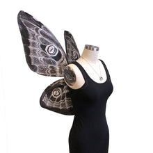 Halloween Mothman Costume Wings for Women - Black and White Moth Wings