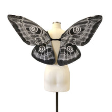 Halloween Mothman Costume Wings for Women - Black and White Moth Wings