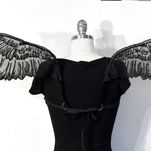 Raven Costume Wings for Adults, Black Lace Wings