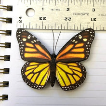 Orange Monarch Butterfly Hair Barrette or Brooch - Butterfly Hair Clip