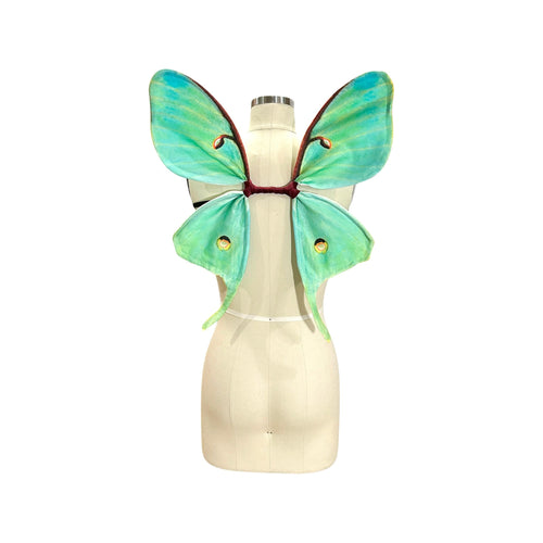 Small Luna Moth Costume Wings for Halloween