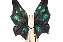 Large Green Emerald Crystal Fairy Wings