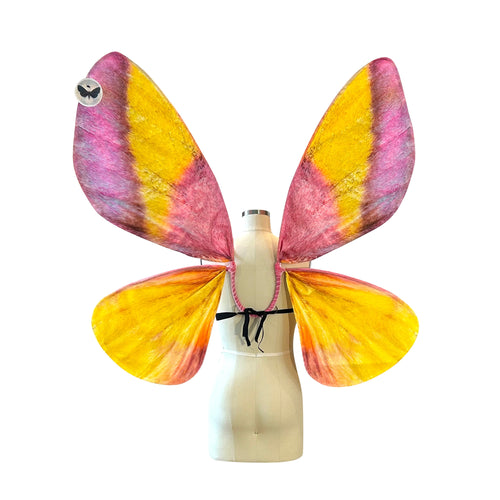 Large Rosy Maple Moth Costume Wings