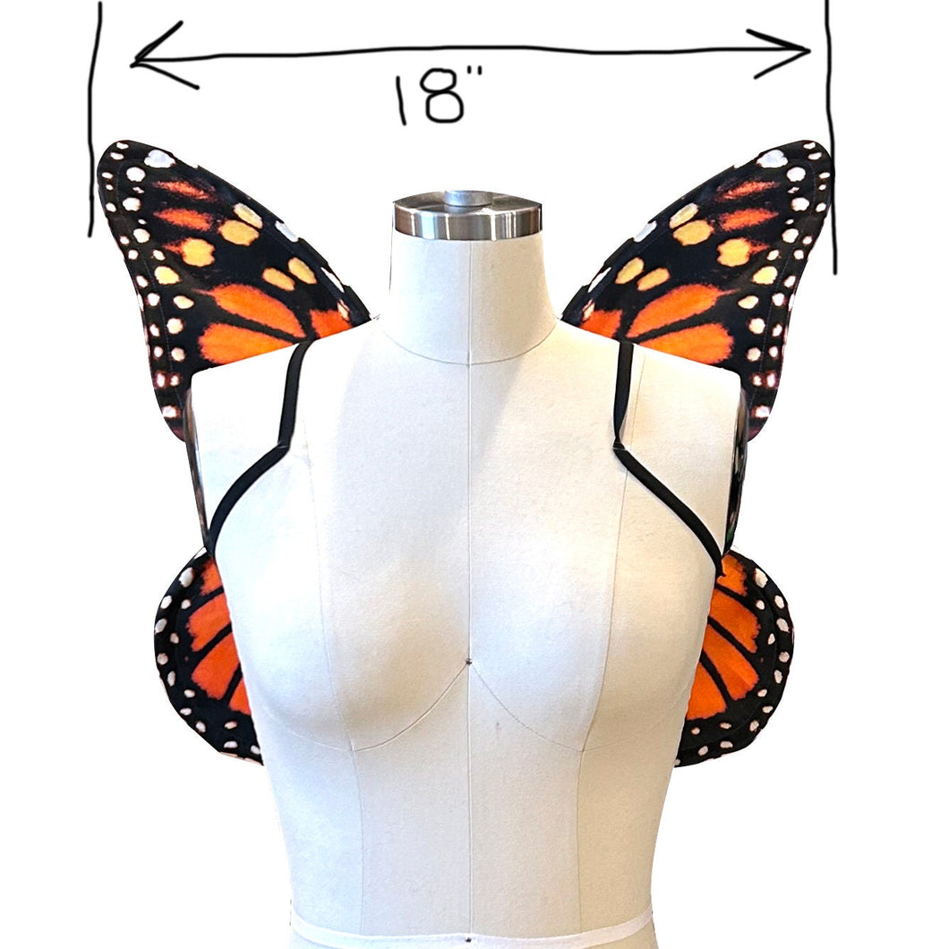Small Monarch Butterfly Costume Wings for Halloween