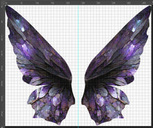 Large Amethyst Crystal Fairy Wings